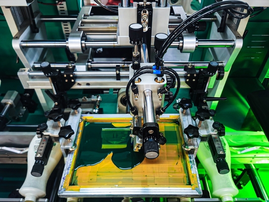Macchine per la stampa a schermo a azionamento meccanico su prodotti metallici in legno di plastica