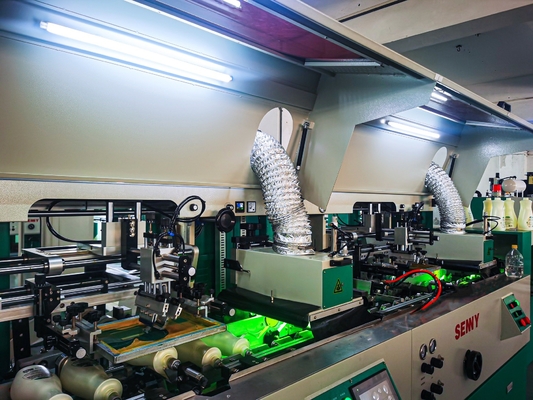 Macchine per la stampa a schermo a azionamento meccanico su prodotti metallici in legno di plastica