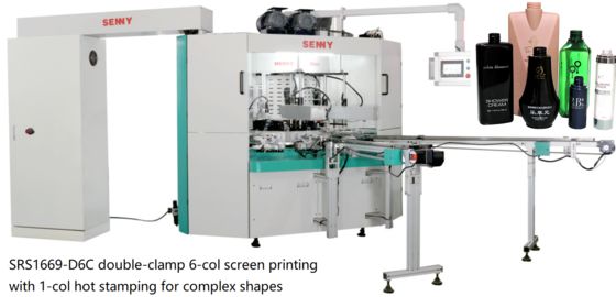 Macchina serigrafica UV completamente automatica per piccoli contenitori