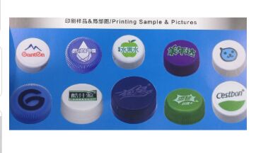 Macchina di stampa automatica a 2 colori per tappi di bottiglie di plastica di diametro 28-38 mm