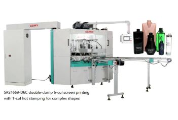 6 Stazioni 25 pezzi/min Macchina per Serigrafia Multicolor ISO per Cappelli