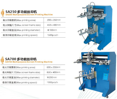 stampatrice automatica dello schermo dei semi 1000pcs/Hr 600X250mm per di seta