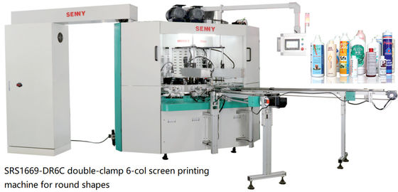 Stampatrice di plastica della bottiglia dello SGS, 20pcs/Min Rotary Screen Printing Equipment