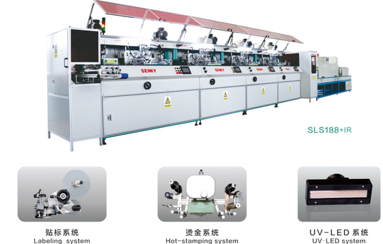 Trattamento UV determinato servo automatico combinato modulare della stampatrice dello schermo della struttura