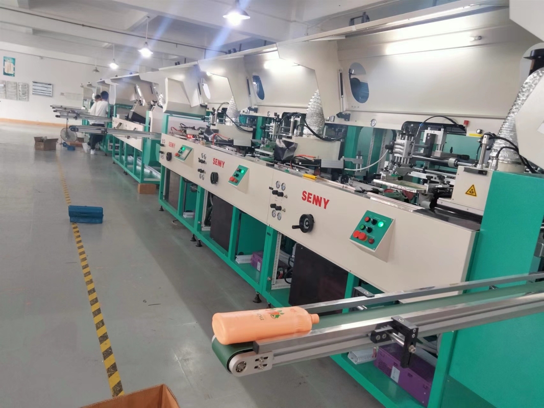 Modulare 1-12 Colori varie forme Boccone di plastica e bottiglia Screen Printing Machine