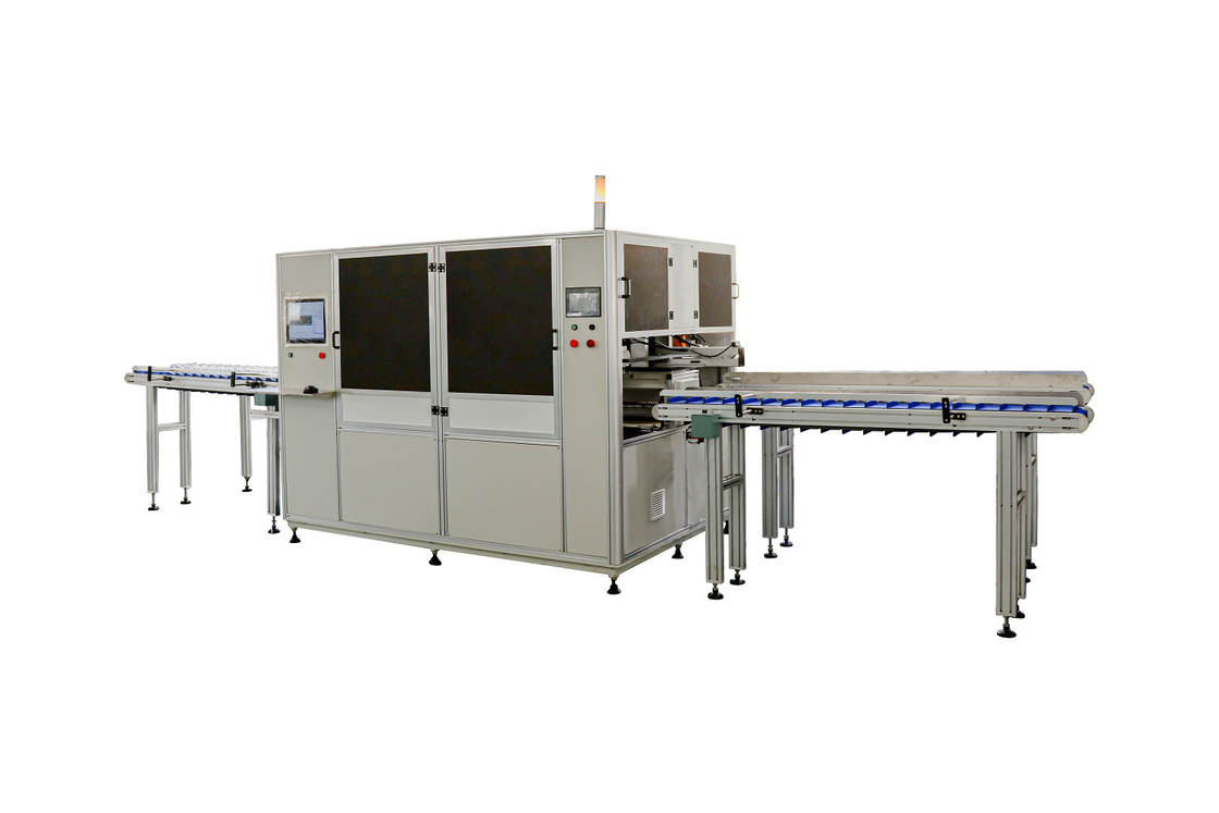 Stampante per serigrafia a 2 bottiglie a colori servocomandata che utilizza una doppia colonna a binario lineare con inchiostro UV