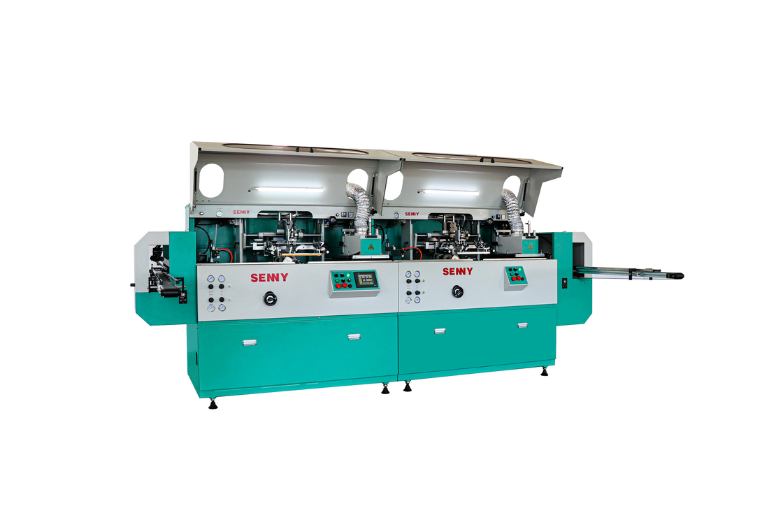 Stampa a schermo per bevande sportive in plastica 2 Color Linear Silk Screen Printer