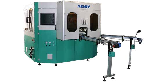 Macchina di stampa a caldo automatica a 8 stazioni di lavoro per la stampa di piccoli contenitori 45 pezzi/min