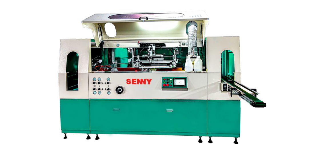 1-2L 50 Pcs/Min 1-8 colori Plastica Round Bucket UV Screen Printing Machine