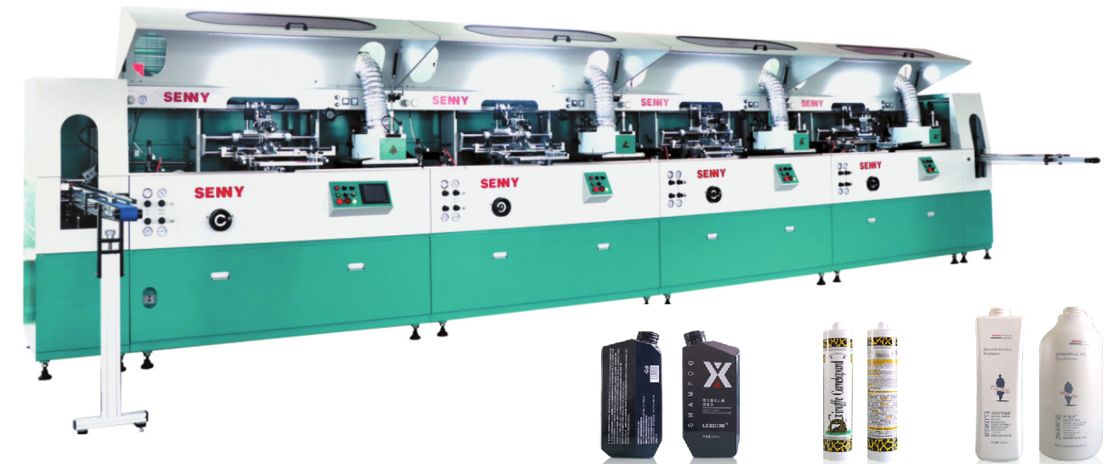 1-8-Color 85 Pcs/Min Plastic Bottle Automatic UV Printing Machine