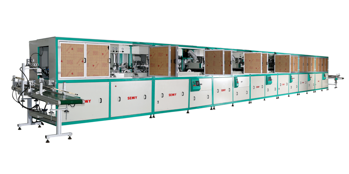 Plasma Surface Treament Plastic Round Bucket Fully Automatic Screen Printing Machine 18pcs/Min