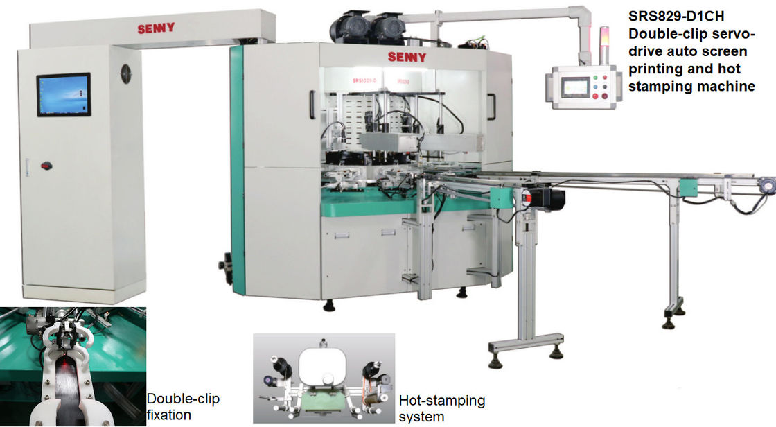 Stampa a schermo monocolore 380V, 60Hz 2 stazioni