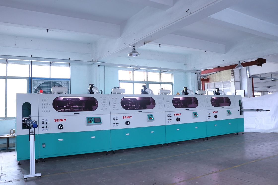 380V Silk Screen Printer Multi Color Screen Printing Machine per contenitori in vetro metallico e plastica
