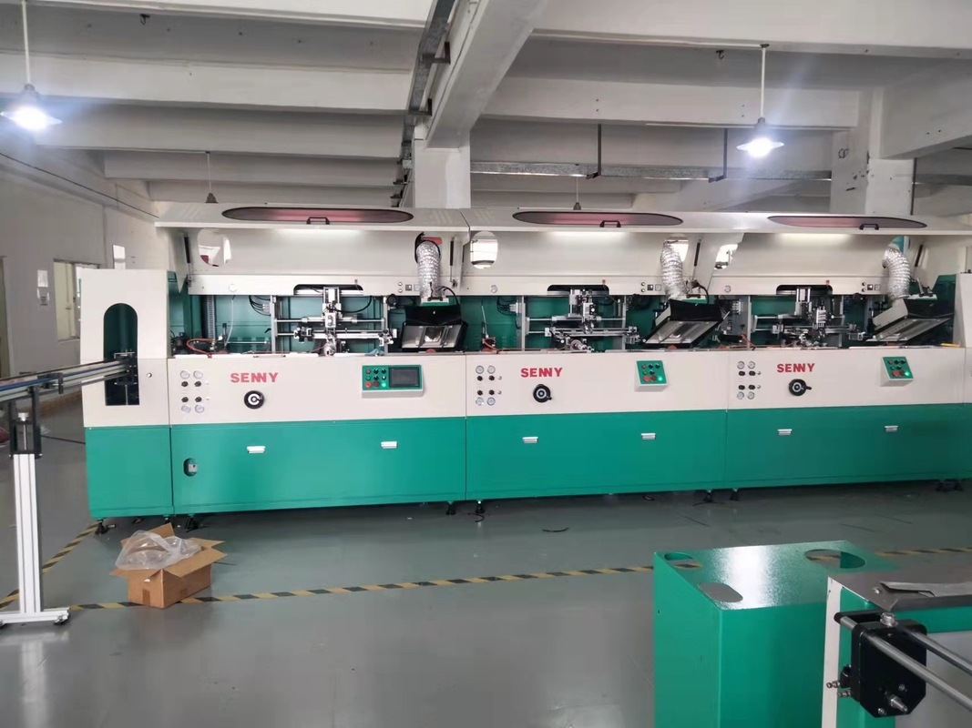 Macchina per la stampa su schermo UV a forma di contenitore per bottiglie completamente automatica